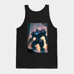 Monster giant robot attacking the city Tank Top